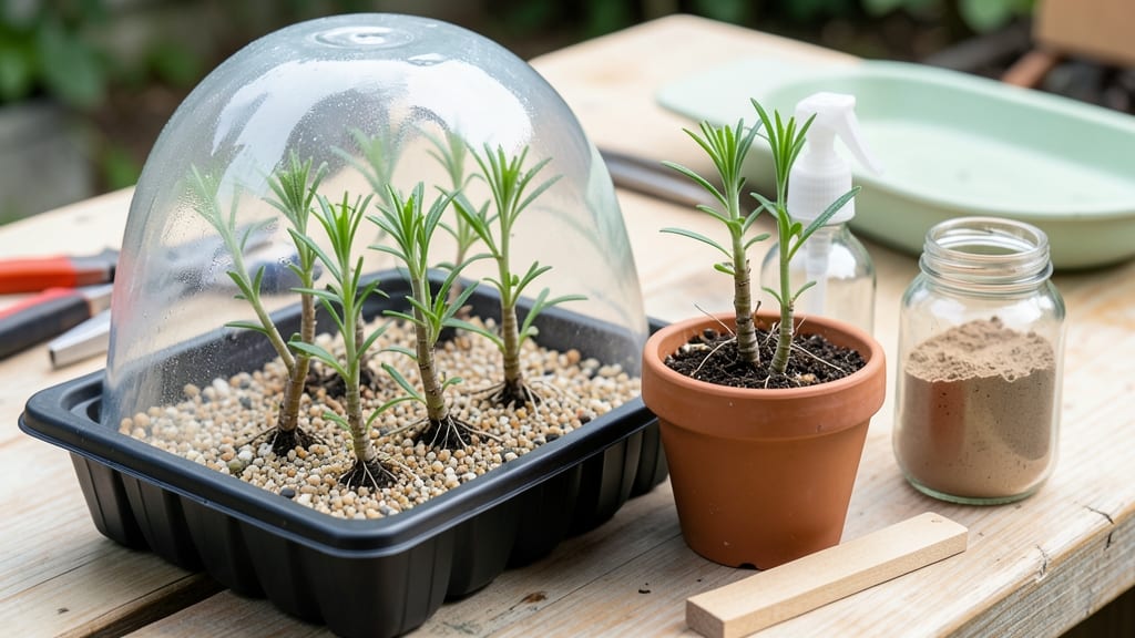 Black and Bloom Salvias Propagation: Cutting-Ready Roots in Just 4 Weeks