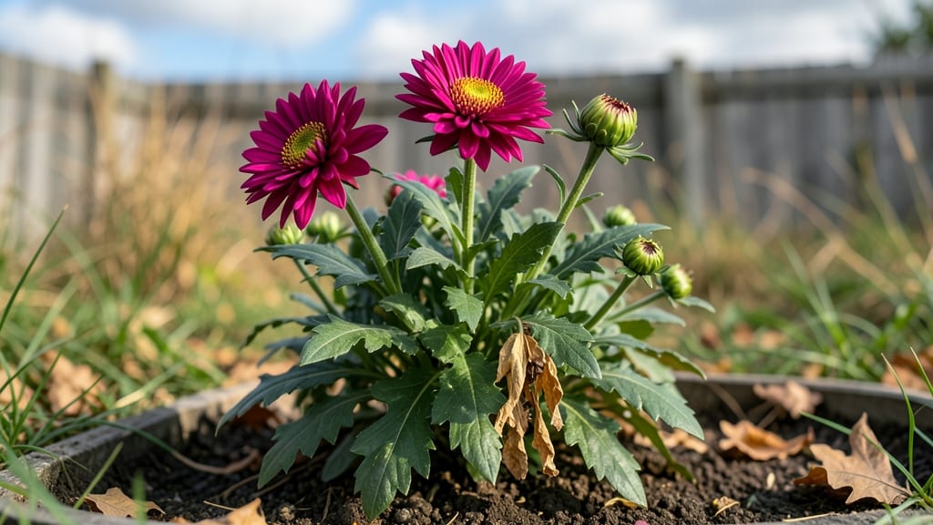 Will Mums Bloom Twice: Heat-Triggered Varieties and Deadheading Rules