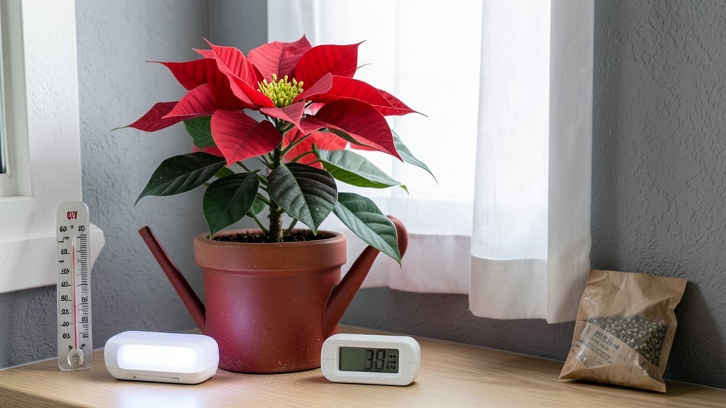 Getting Poinsettias to Bloom Again: Light and Temperature Secrets for Year-Round Color