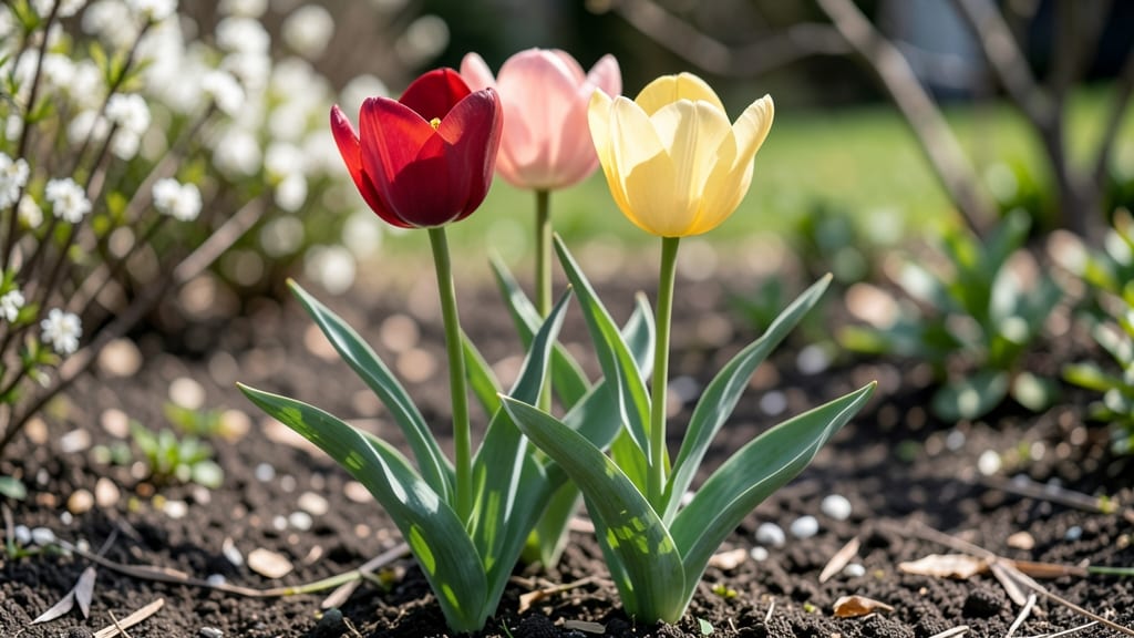 Full Bloom Tulips: Fragrant Purple Spikes That Defy Frost